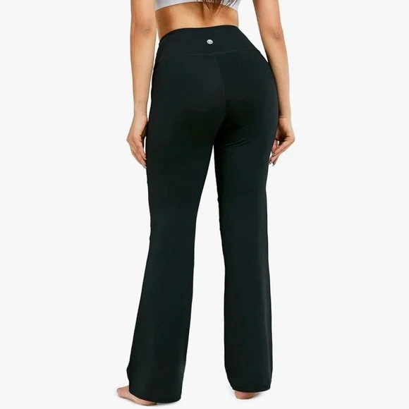 G Gradual Women's Flair Black Yoga Pants - Picture 2 of 6